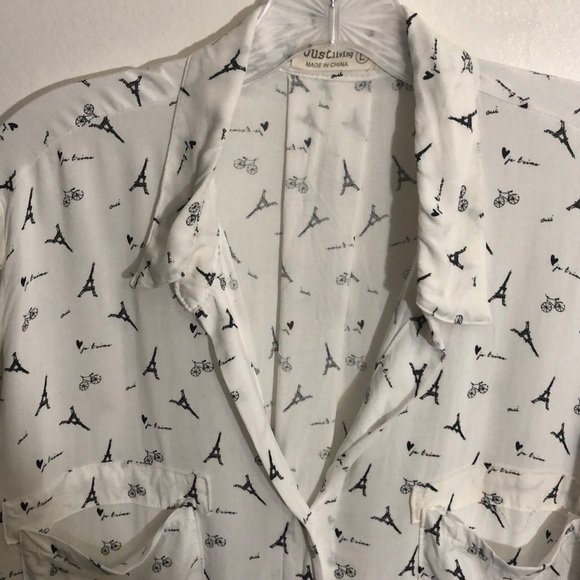 Paris linen button up. - Picture 2 of 3
